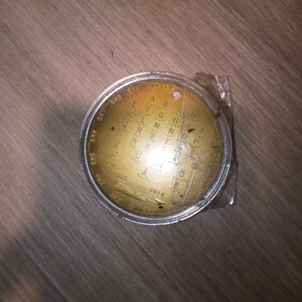 Morse Code Decoder Chart Medal Token - Picture 2 of 4
